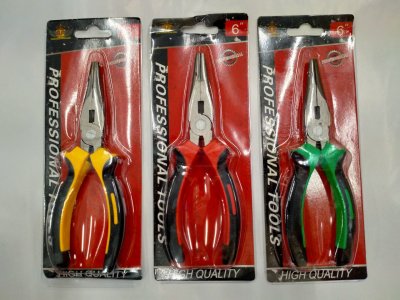 A283-08#คีม6นิ้ว ปากแหลม  บรรจุ12ชิ้น/แพ็ค ราคา25/ชิ้น