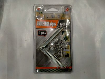 A068-27# เหล็กฉาก 6 cm บรรจุ12ชิ้น/แพ็ค ราคา20/ชิ้น