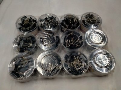 123-01B#คลิปกระปุก 19 มม. บรรจุ12ชิ้น/แพ็ค ราคา20บาท/ชิ้น