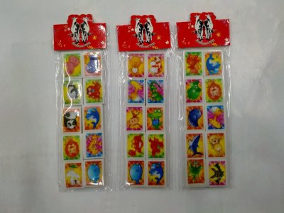 ยางลบการ์ตูนย์เล็ก1*10 บรรจุ12ชิ้น/แพ็ค ราคา10/ชิ้น