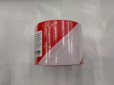 เทปกั้นเขต สีแดงสลับขาว Nuvo 70 mm. บรรจุ6ชิ้น/แพ็ค ราคา69บาท/ชิ้น