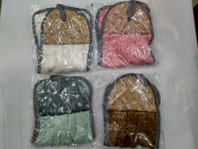 A035-71#ผ้าเช็ดมือแขวนขอบลาย บรรจุ12ชิ้น/แพ็ค ราคา20บาท/ชิ้น