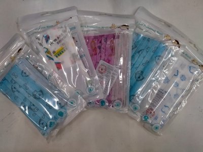 2575#หน้ากากอนามัยเด็ก15pcs บรรจุ 12ชิ้น/แพ็ค ราคา 20บาท/ชิ้น
