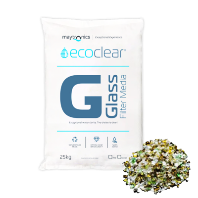 สารกรองแก้ว EcoClear ชนิดหยาบ