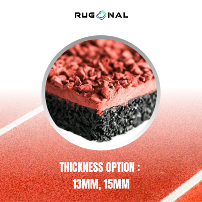 Rubber Flooring Sandwich Type Running Track
