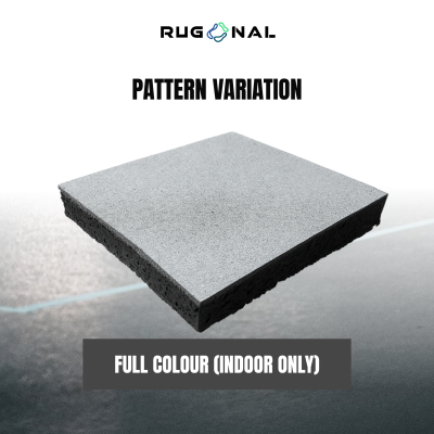 Rubber Flooring Gymflex's Type Tiles Premium 100cm x 100cm