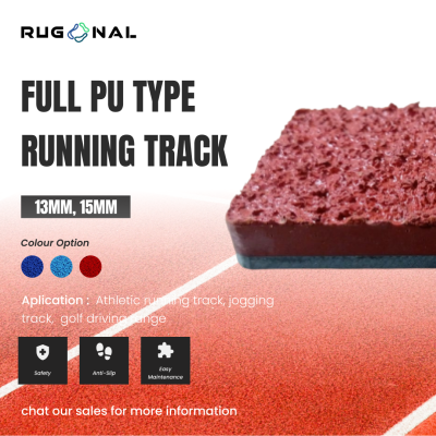 Rubber Flooring Full PU Type Running Track