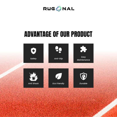 Rubber Flooring Sandwich Type Running Track