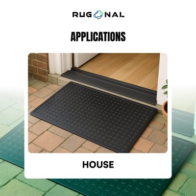 Rubber coin Stud roll & tiles matting