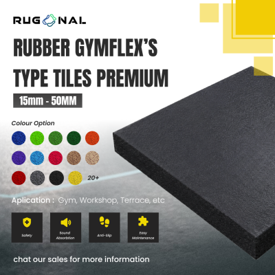 Rubber Flooring Gymflex's Type Tiles Premium