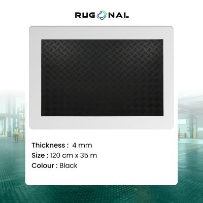 Rubber Sheet Checker Plate Roll Matting With & Without Bevel