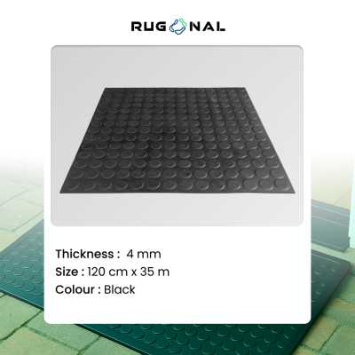 Rubber coin Stud roll & tiles matting