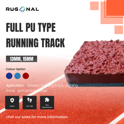 Rubber Flooring Full PU Type Running Track