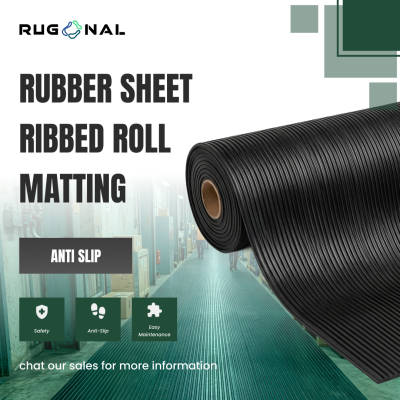 Rubber Sheet Ribbed Roll Matting