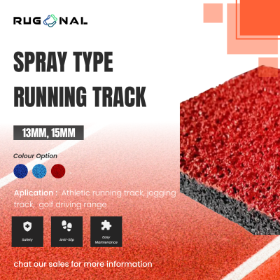Rubber Flooring Spray Type Running Track