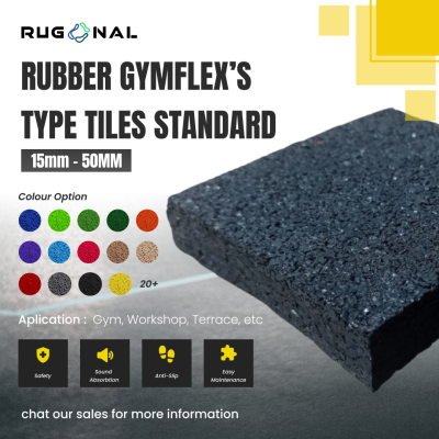 Rubber Flooring Gymflex's Type Tiles Standard