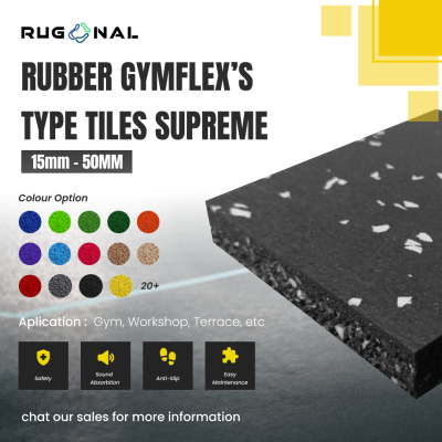 Rubber Flooring Gymflex's Type Tiles Supreme