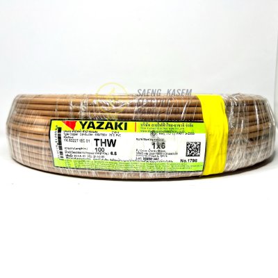 สายไฟ THW IECO1 YAZAKI 1x6 ตร.มม. 100 ม.