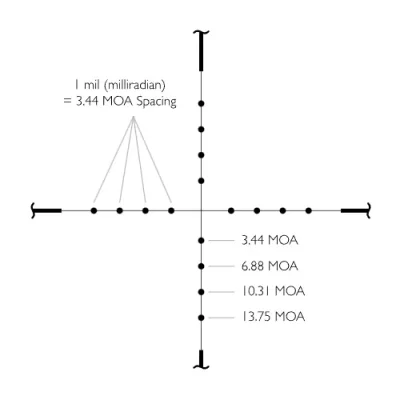 Hawke Vantage 2-7x32 AO Mil Dot (SKU: 14111) มุม 4