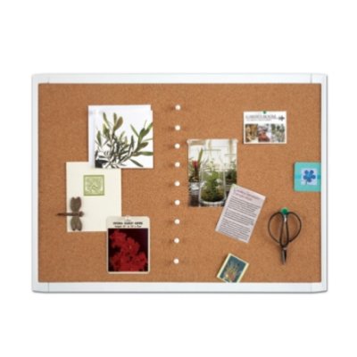QUARTET White Frame Cork Board