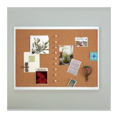 QUARTET White Frame Cork Board