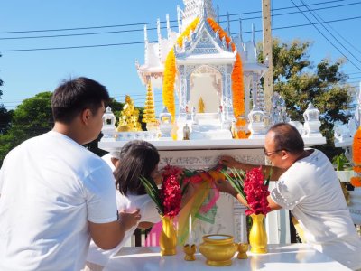พิธีตั้งศาลพระภูมิและศาลเจ้าที่
