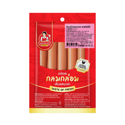 ไส้กรอกไก่ฮอตดอกรมควัน 125 กรัม