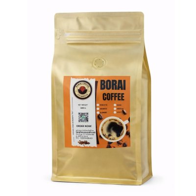 500 กรัม กาแฟโรบัสต้าบ่ม (Yeast-Fermented Robusta Coffee – Medium Roast) จากบ่อไร่ ตราด โทนไวน์ผลไม้สุกอ่อน ๆ ช็อกโกแลตและคาราเมล รสนุ่ม มีมิติ