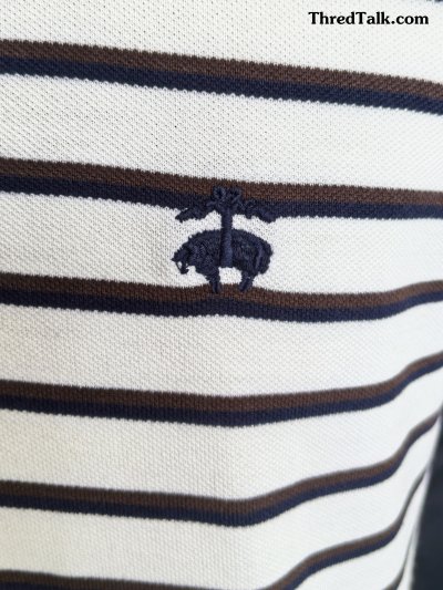 Brooks Brothers - Stripe Polo - M (Asia)