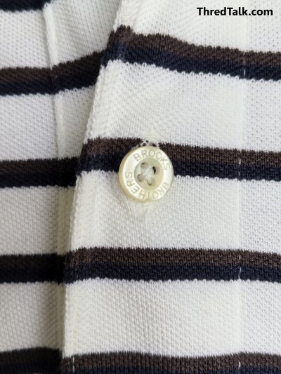 Brooks Brothers - Stripe Polo - M (Asia)