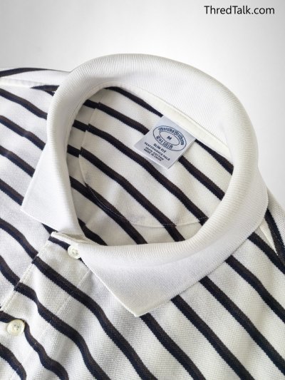 Brooks Brothers - Stripe Polo - M (Asia)