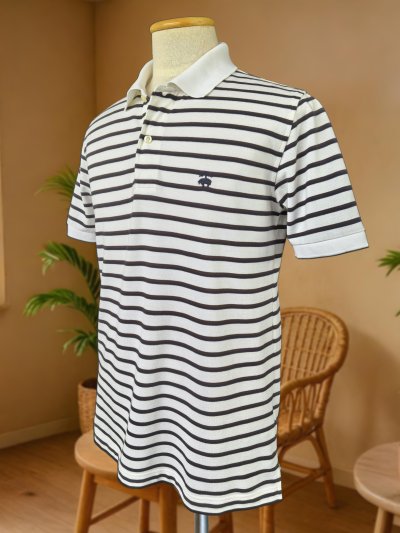 Brooks Brothers - Stripe Polo - M (Asia)