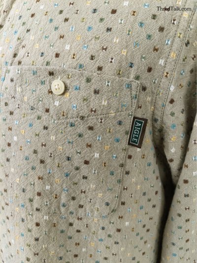 AIGLE - Pop-over Embroidery Shirt - M (Asia)