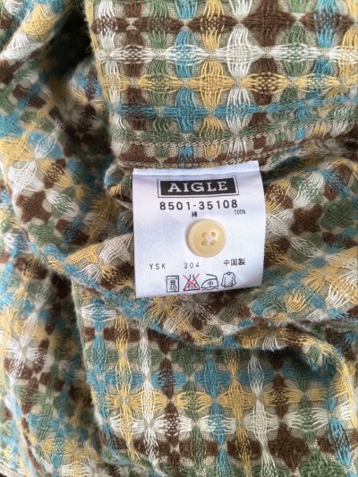 AIGLE - Pop-over Embroidery Shirt - M (Asia)