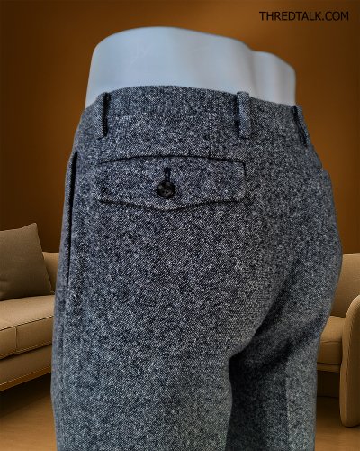 blazer's bank.com - Wool Blend Hopsack - Waist 32"