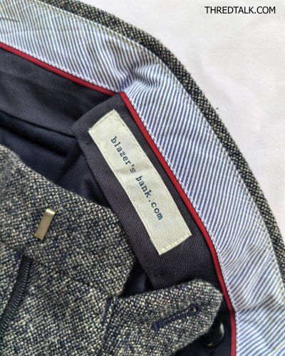 blazer's bank.com - Wool Blend Hopsack - Waist 32"