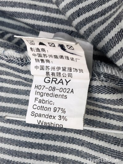 GRAY - ผ้ายืด - M (Asia)