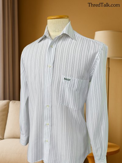 Bally (Switzerland) - Vintage Poplin Jacquard - L (Asia)
