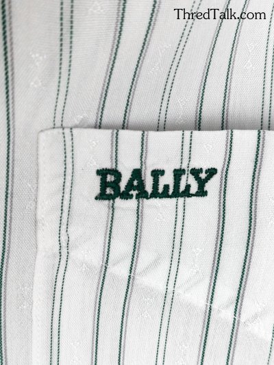 Bally (Switzerland) - Vintage Poplin Jacquard - L (Asia)
