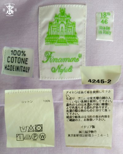 Finamore​ (Napoli) -​ Cotton​ Shirt  - 4XL (Asia)