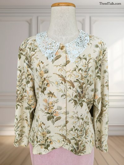 Burberrys - Vintage Floral Blouses  - L (Asia)