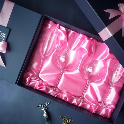 Gifts Lucaris Burgundy+Champagne x4