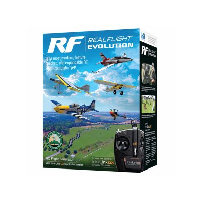 RealFlight Evolution RC Flight Simulator with InterLink DX Controller