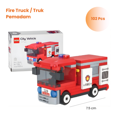 Mainan Edukasi Anak Brick Model City Car