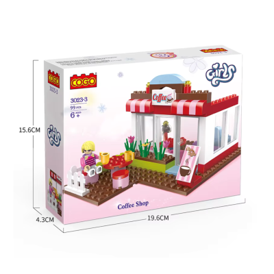 Mainan Anak Edukasi Brick Model Coffe Shop