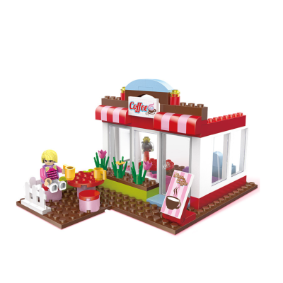 Mainan Anak Edukasi Brick Model Coffe Shop