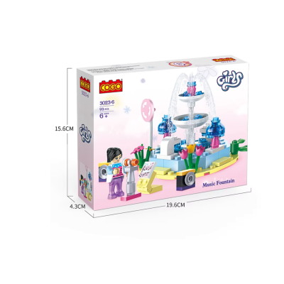 Mainan Anak Edukasi Brick Model Music Fountain