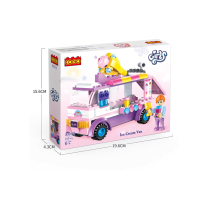 Mainan Anak Edukasi Brick Model Ice Cream Van