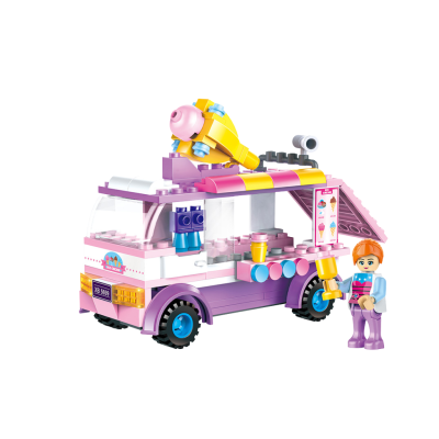 Mainan Anak Edukasi Brick Model Ice Cream Van