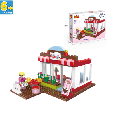 Mainan Anak Edukasi Brick Model Coffe Shop